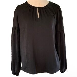 Banana Republic Peasant Front Keyhole Blouse Lightweight Top Size S Women’s